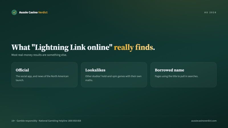 What Lightning Link online search results really are: official app, North American launch, lookalikes and borrowed names