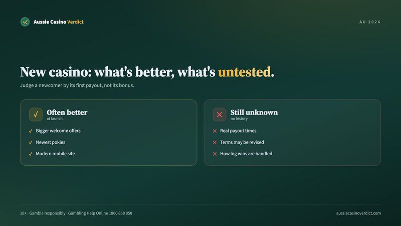 New online casino Australia: what tends to be better and what is still untested