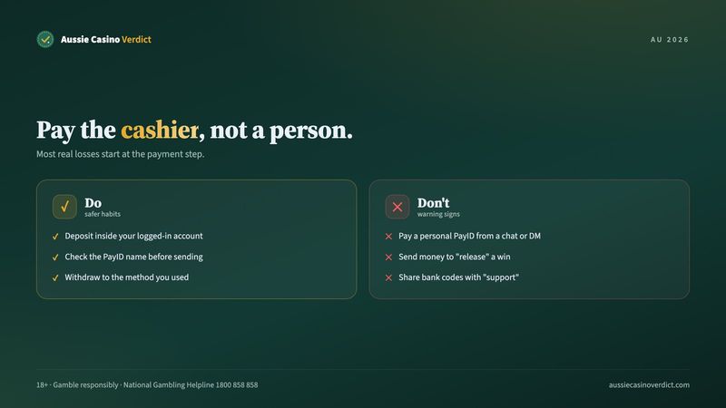 Safe and unsafe ways to pay at an online casino