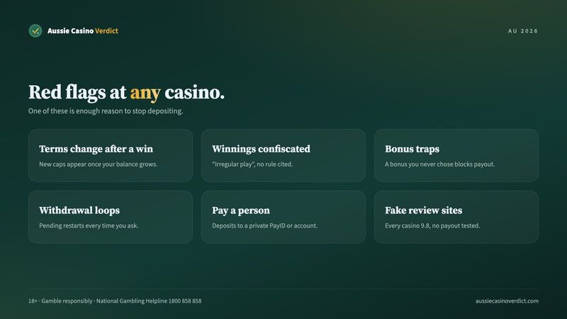 Red flags that a casino site is not a safe online casino